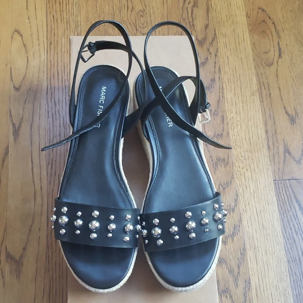 NIB Marc Fisher Joyce Espadrille Platform Sandal Women's Size 8.5